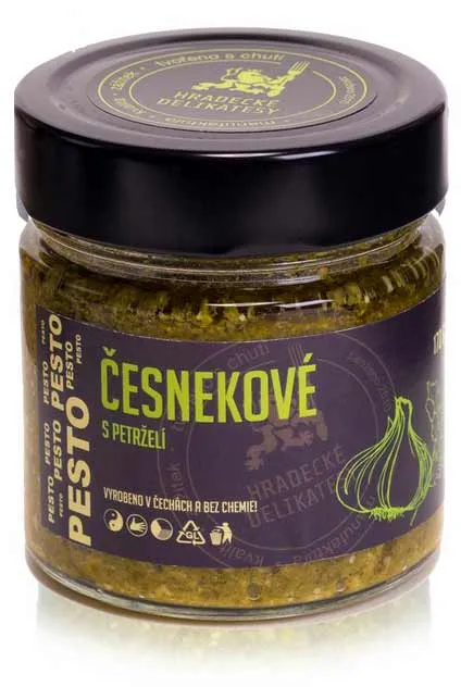 Česnekové pesto s petrželí 100g Hradecké delikatesy