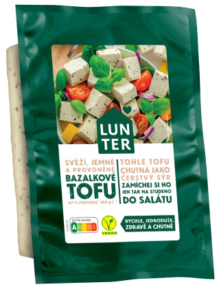 Bazalkové tofu 180g Lunter                                                                                                                              