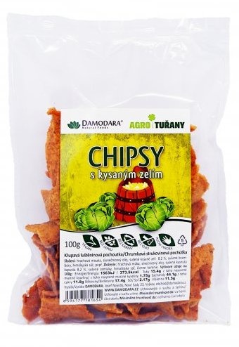 Chipsy s kysaným zelím 100 g Damodara