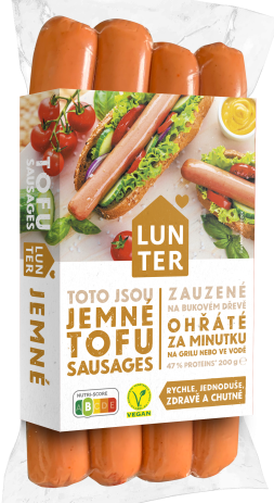 Jemné tofu párky 200g Lunter