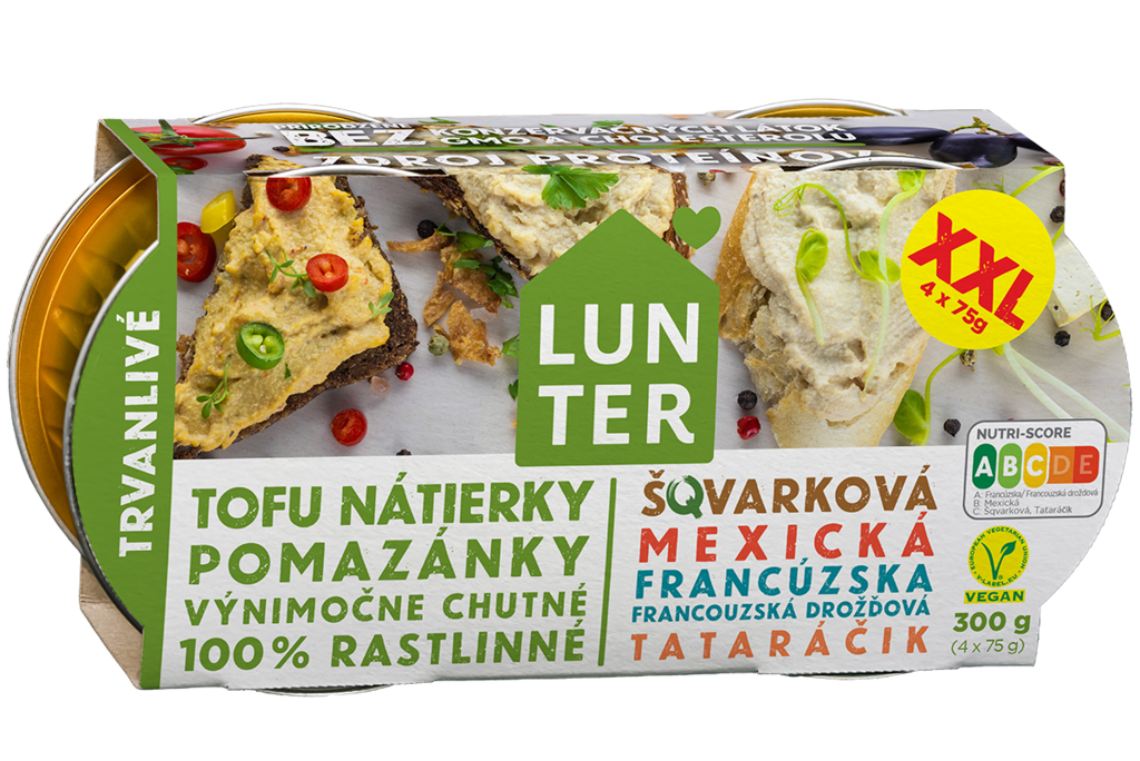 Balíček rostlinných pomazánek 4x75g Lunter