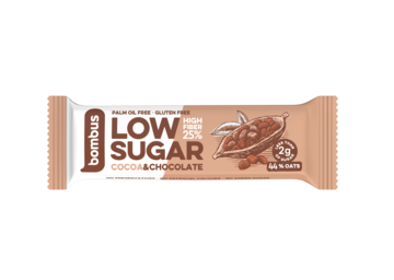 Ovesná tyčinka Low Sugar kakao/čokoláda 40g Bombus 