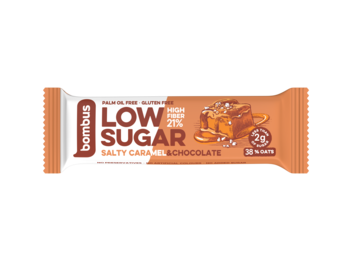 Ovesná tyčinka Low Sugar slaný karamel/čokoláda 40g Bombus 