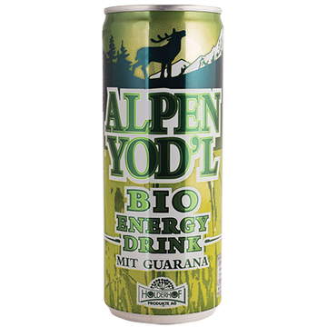 BIO energetický nápoj s guaranou a kofeinem 250 ml Alpen Yod´l