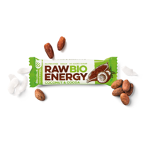 Raw bio tyčinka kakao-kokos 50g Bombus 
