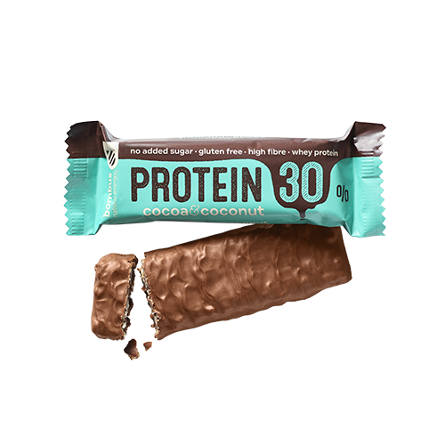 Proteinová tyčinka 30% kakao-kokos 50g Bombus 