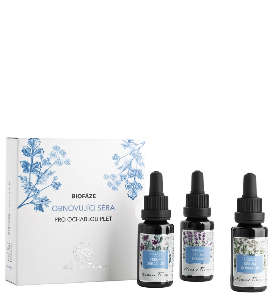 Biofáze Obnovující séra Koriandr 3x20ml Nobilis Tilia