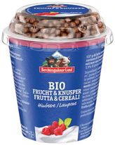 BIO malinový jogurt s čoko kuličkami 150 g Berchtesgadener Land