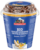BIO banánový jogurt s čokoládovými kuličkami 150 g Berchtesgadener Land
