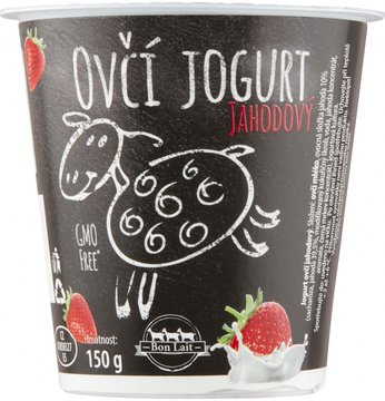 Ovčí jogurt jahoda 150g Bon Lait