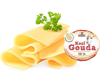 Kozí gouda 48% plátky 100g Milko