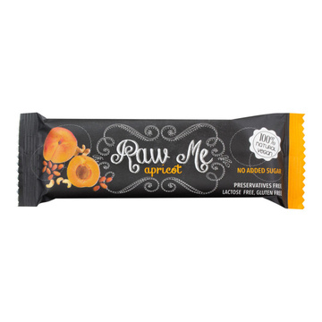Tyčinka ovocná s příchutí meruňky 45 g RAW ME