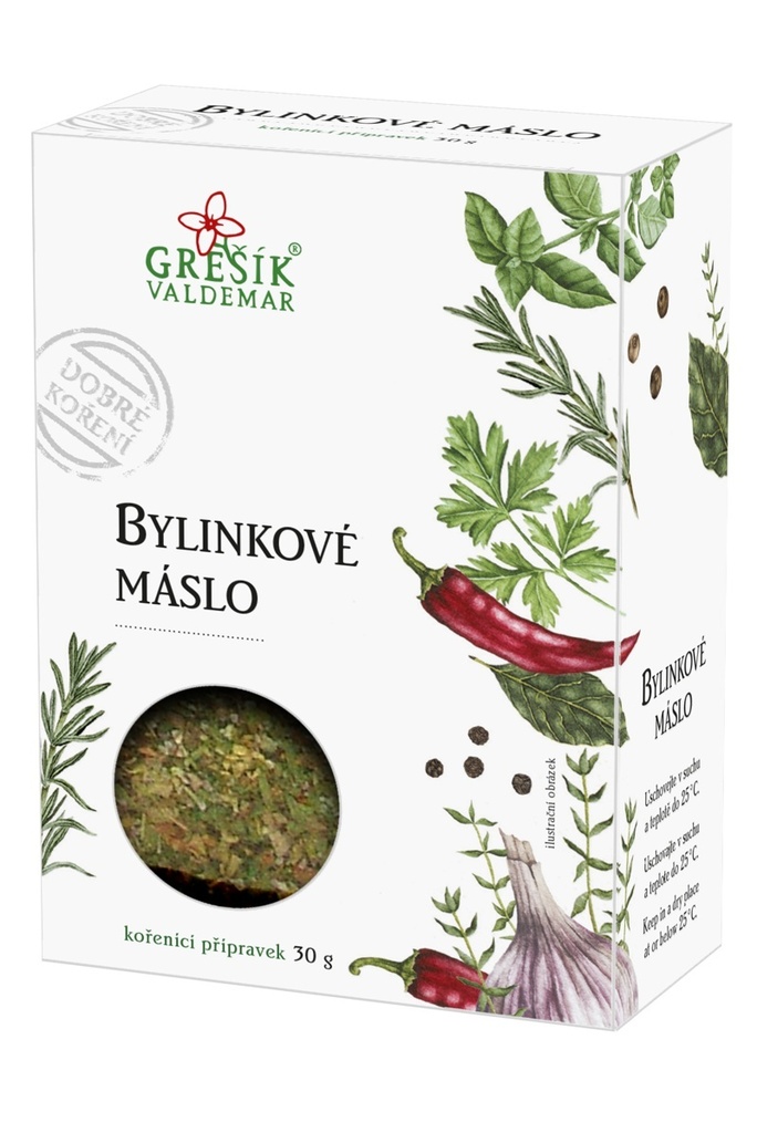 Bylinkové máslo 30g Grešík