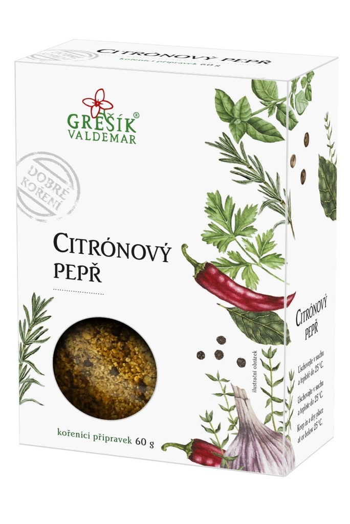 Citronový pepř 30g Grešík