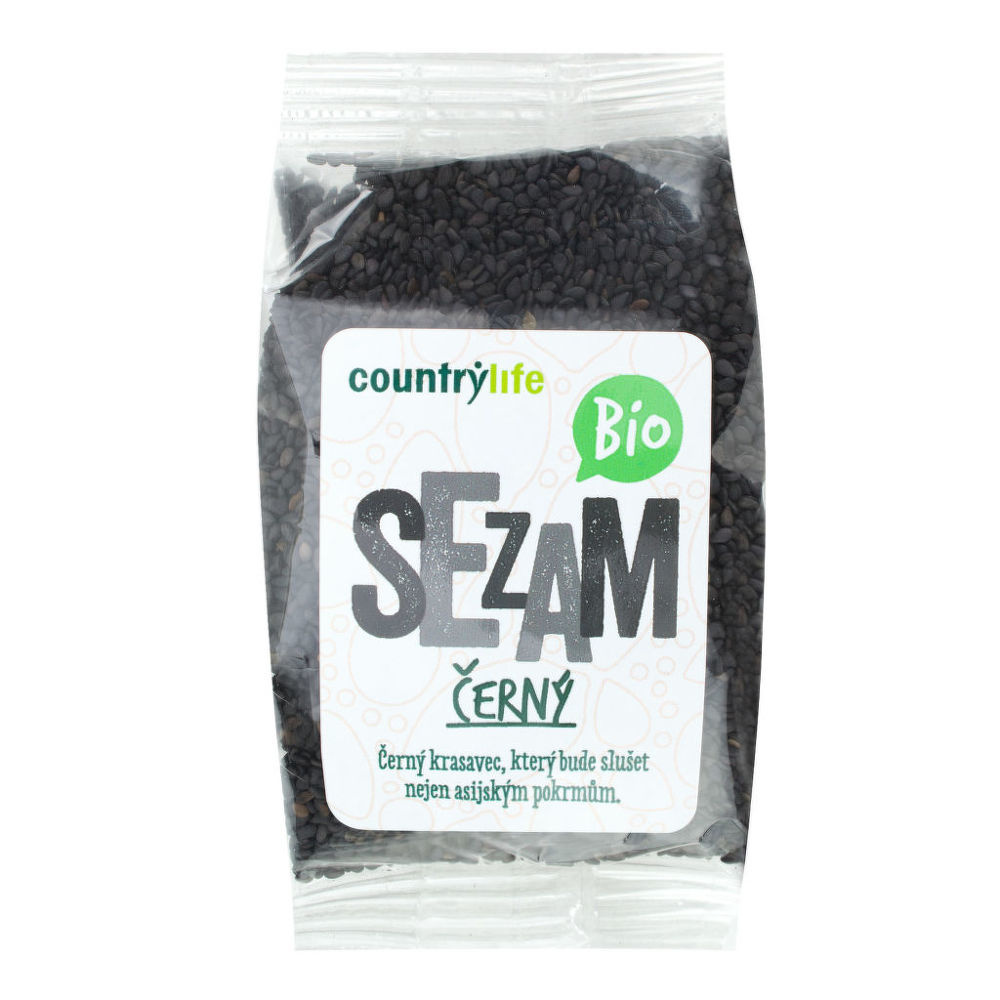 BIO černý sezam neloupaný 100 g Country Life