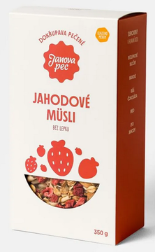 Pečené müsli jahodové 350 g Janova pec