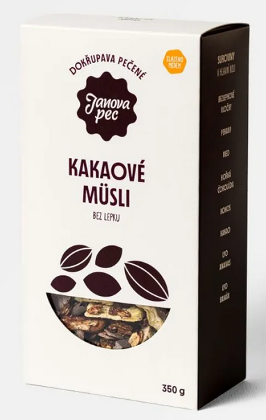 Müsli kakaové 350g Janova pec