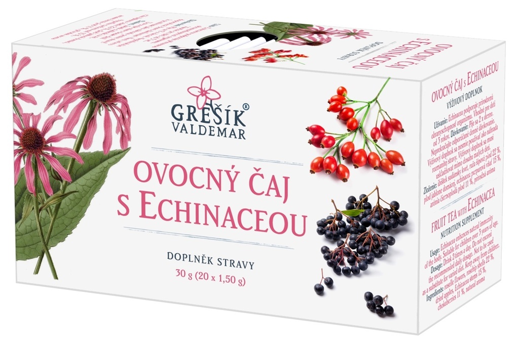 Ovocný čaj s echinaceou 30g Grešík