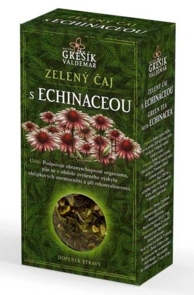 Zelený čaj s echinaceou sypaný 70g Grešík