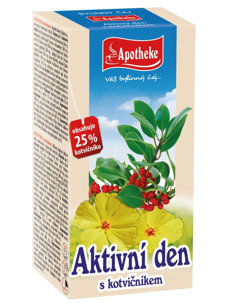 Čaj Aktivní den  - obsahuje 25% kotvičníku sáčkový