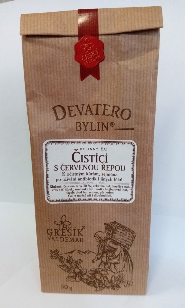 Čistící čaj s červenou řepou 50 g Grešík