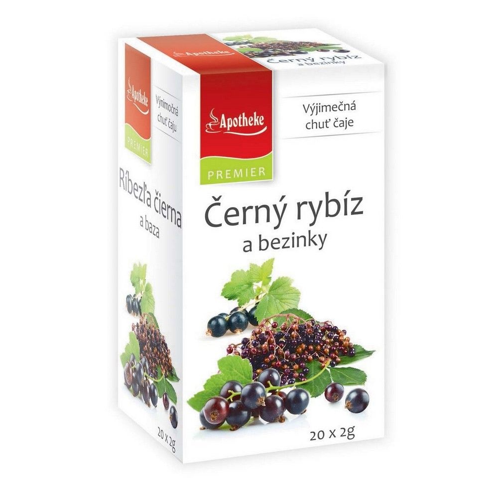 Černý rybíz a bezinky 40g Apotheka