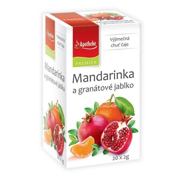 Mandarinka a granátové jalbko 40g ovocný čaj Apotheke