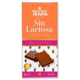 Čokoláda mléčná bez laktózy  90g TRAPA 