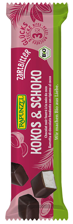 Bio kokos v hořké čokoládě RAPUNZEL 50 g 