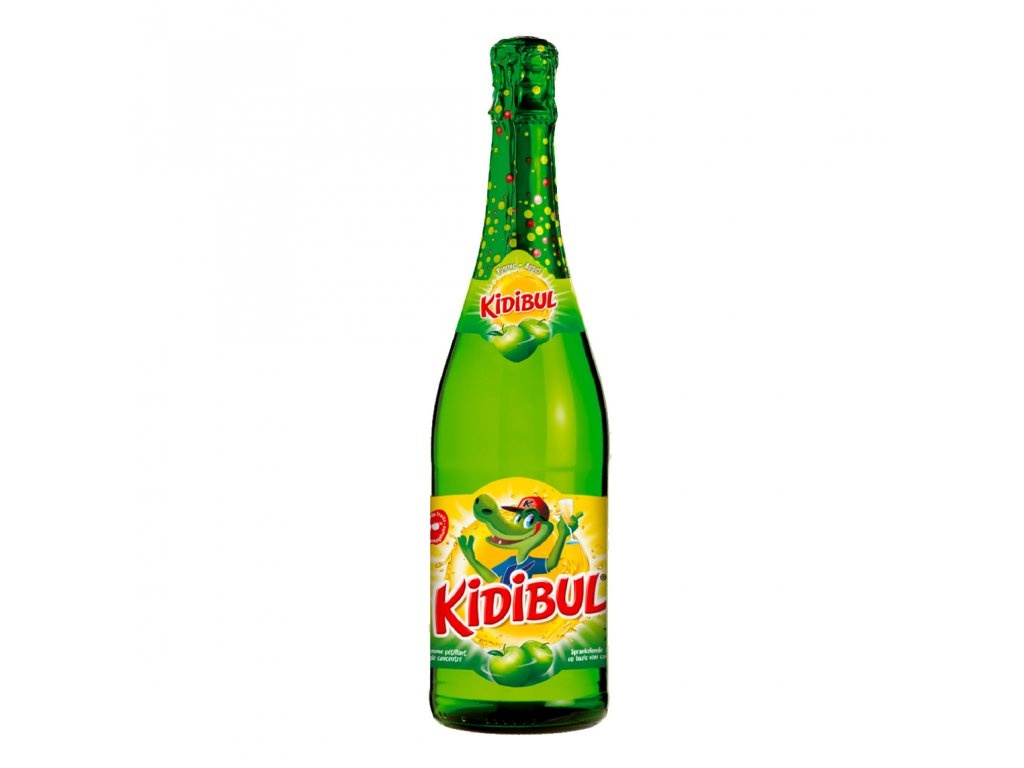 Dětský šumivý nápoj 100% Jablko 750ml Kidibul