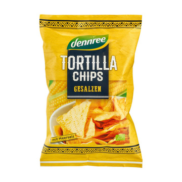 Tortilla chipsy slané 125 g BIO DENNREE 