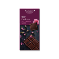 Bio Čokoláda s růží Dark 70%, 70g, Benjamissimo