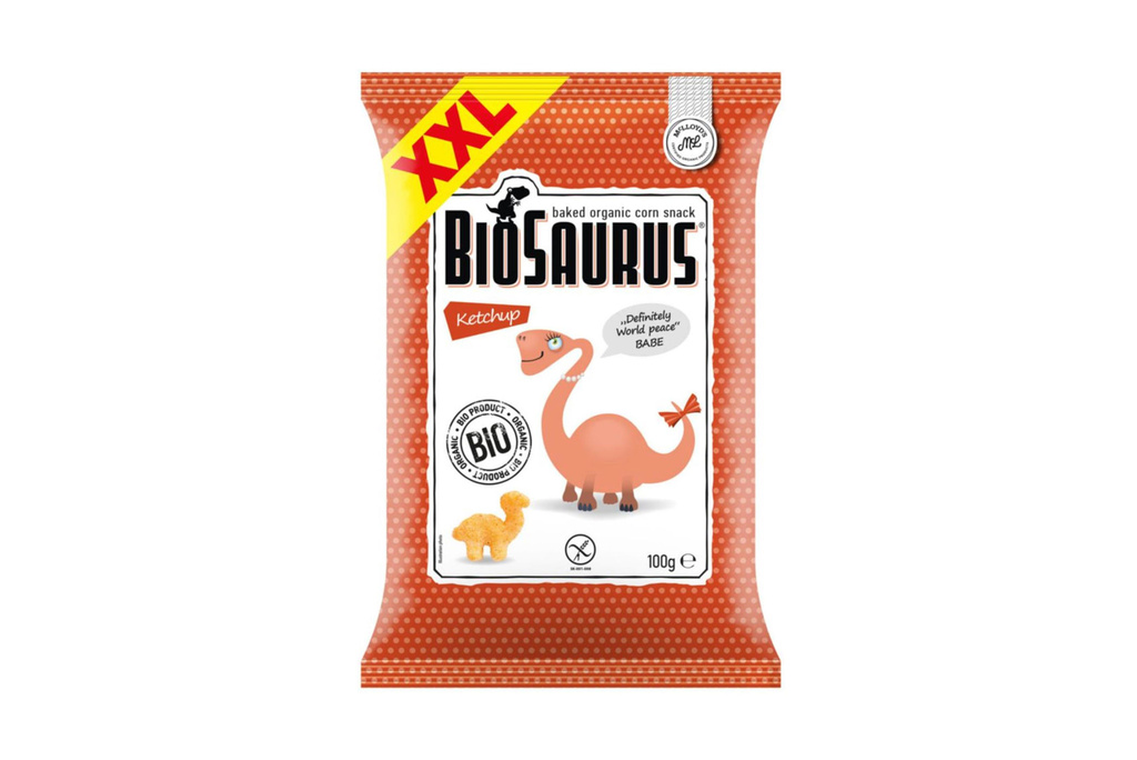 Bio Biosaurus 100g křupky s příchutí kečupu