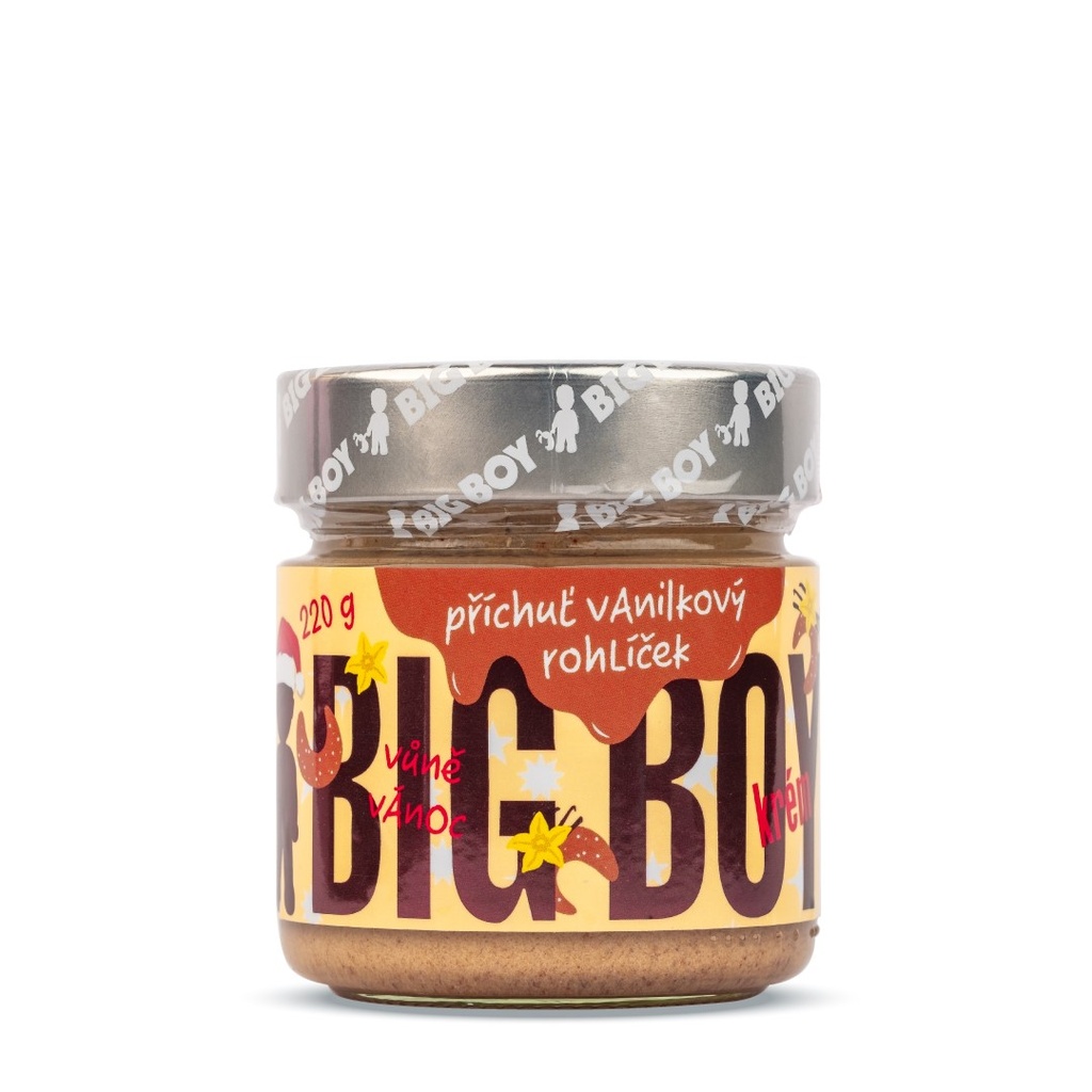 Ořechový krém s příchutí vanilkového rohlíčku 220g Big Boy