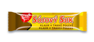 Sojový suk v tmavé polevě 50g