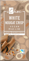 Bio čokoláda vegan bílý nugát s oříšky iChoc 80 g