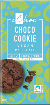 Bio vegan čokoláda cookie iChoc 80 g