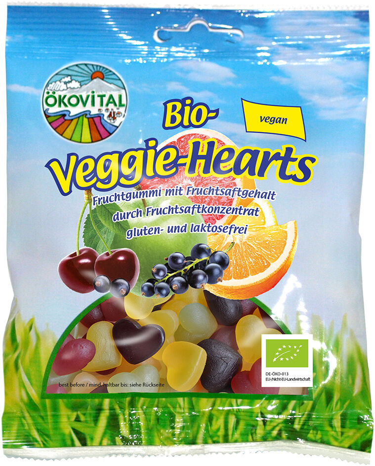 Bio želé bonbóny Srdíčka 80g Okovital