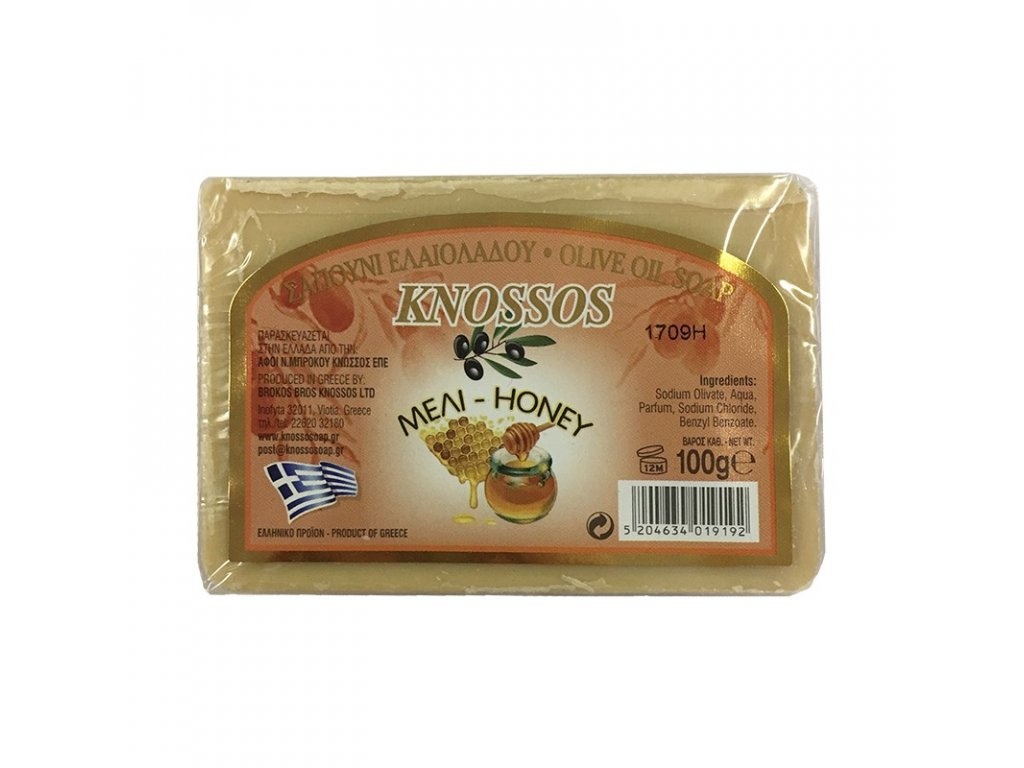 Tradiční řecké mýdlo s medem Knossos 100g
