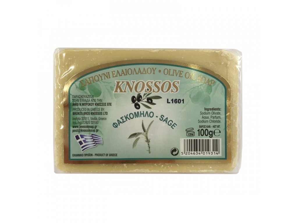 Mýdlo olivové  Šalvějové 100 g Knossos