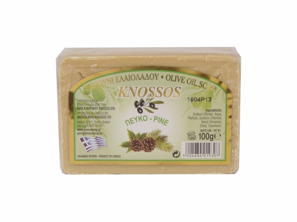 Mýdlo olivové borovice 100 g Knossos