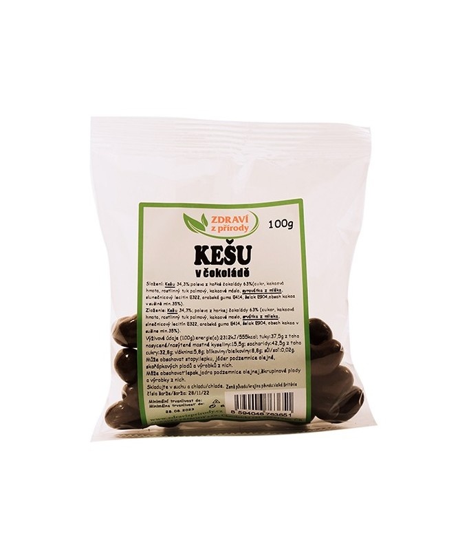 Kešu v hořké čokoládě 100g