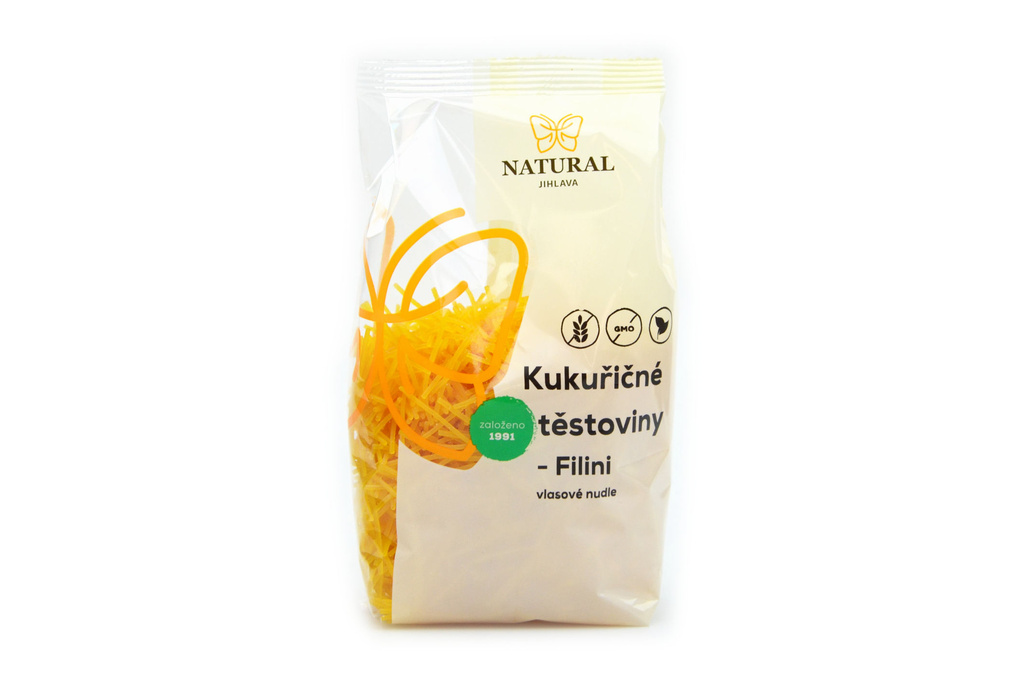 Bezvaječné kukuřičné těstoviny bez lepku Filini 300g Natural