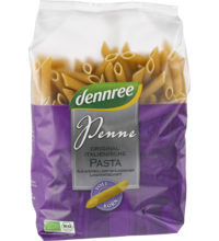 Bio Penne celozrnné těstoviny 500g Dennree