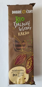 BIO Špaldové sušenky kakaové 100 g Dobré časy