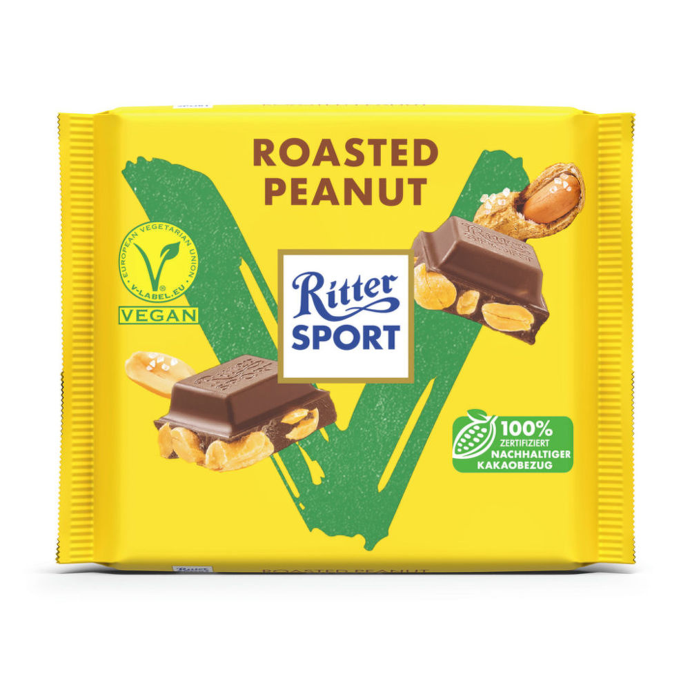 Čokoláda s praženými arašídy 100g Vegan RitterSport