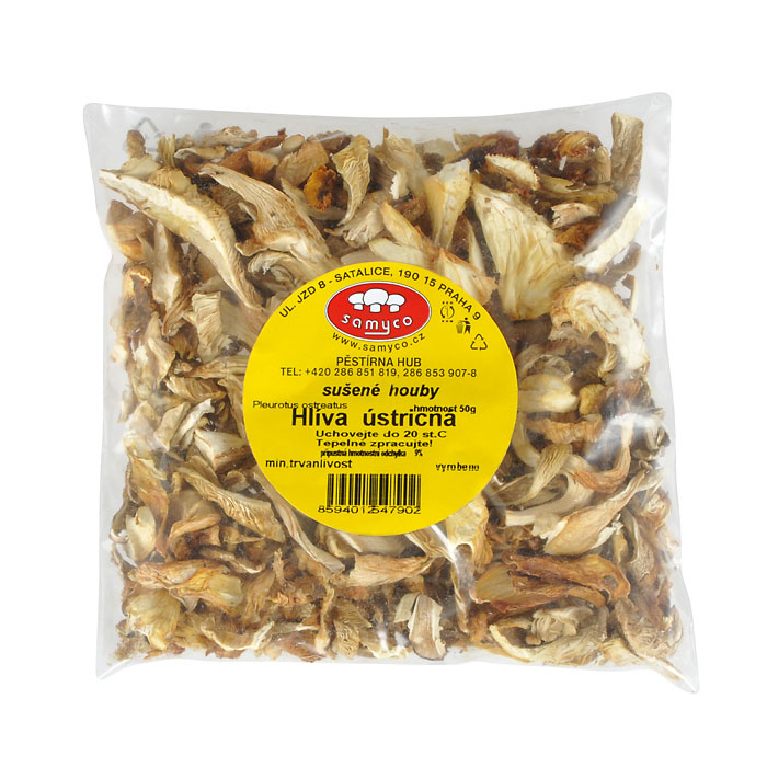 Hlíva ústřičná - sušená houba 50g Samyco