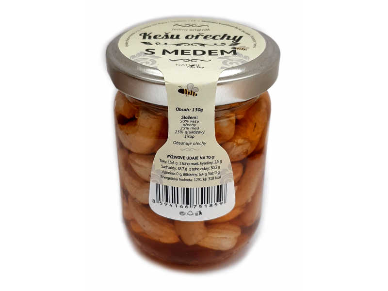 Kešu s medem 130g Nature Notea