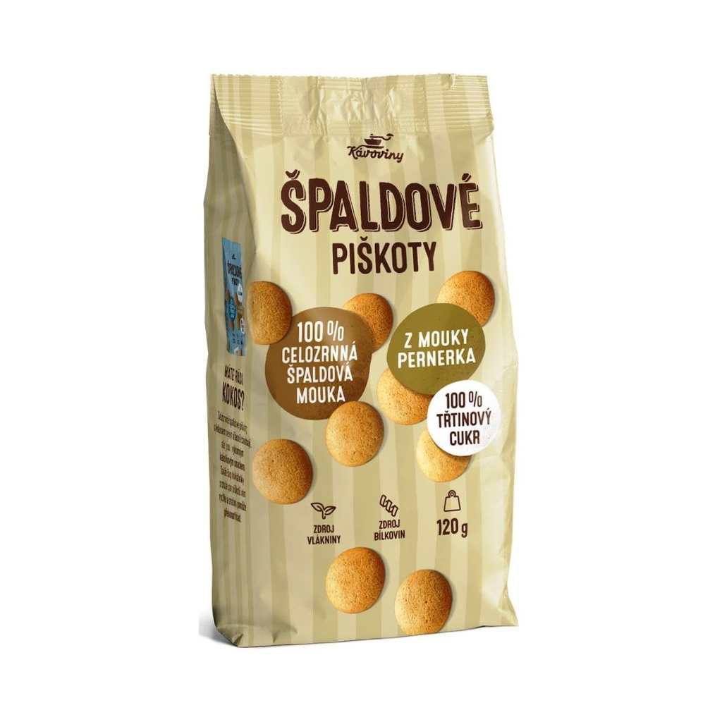 Špaldové piškoty 120g Kávoviny