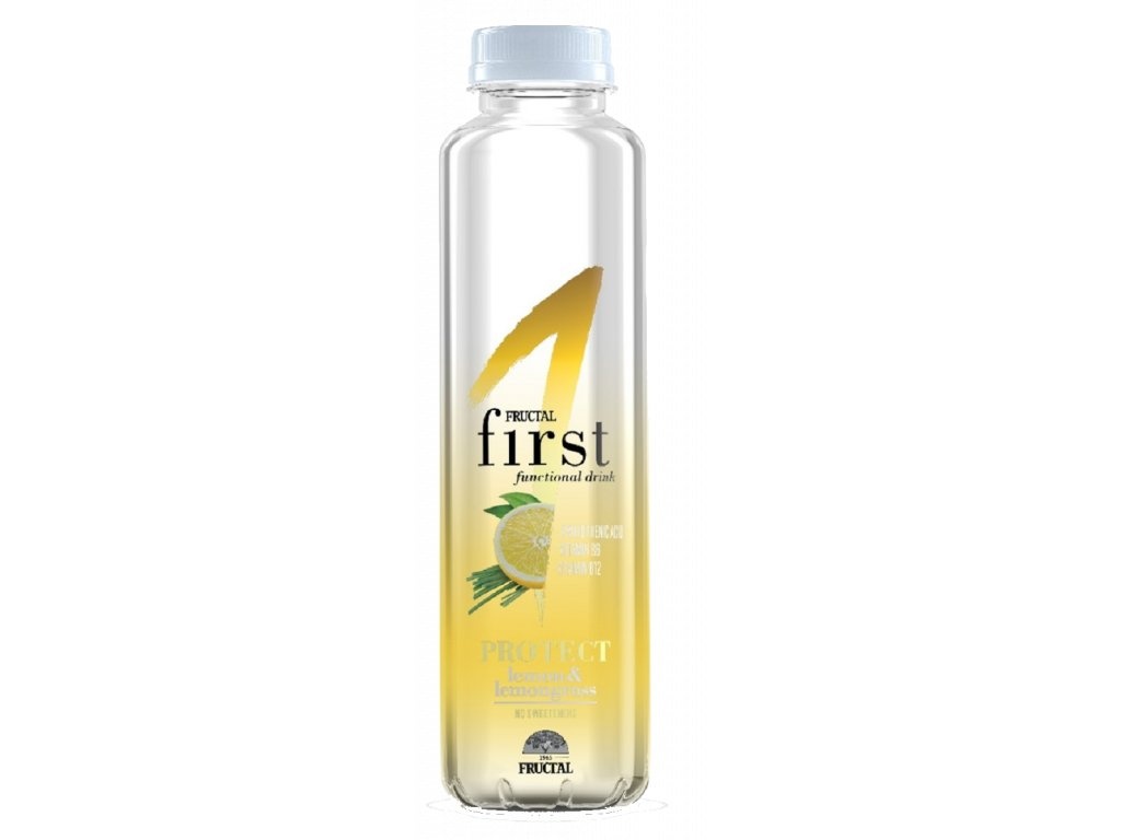 Funkční voda Protect citron&citronová tráva - Fructal 500ml